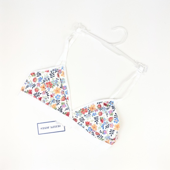 Sleepy Jones Liberty Hempworth Triangle Bra in Edenham Florals - Picture 1 of 5
